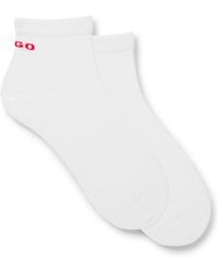 HUGO - Two-Pack Of Short Cotton-Blend Socks - Lyst