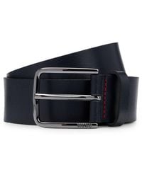 HUGO - Italian-Leather Belt - Lyst