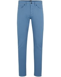 BOSS - Slim-fit Jeans Van Licht Satijnen Stretchdenim - Lyst