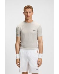 BOSS - Active Stretch-Jersey Slim-Fit T-Shirt With Moisture Management - Lyst