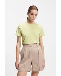 HUGO - Cotton-Jersey T-Shirt With Embroidered Script Logo - Lyst