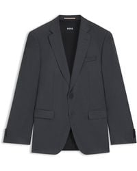 BOSS - One Slim-Fit Colbert Van Scheerwollen Serge - Lyst