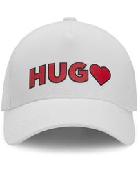 BOSS by HUGO BOSS Unisex Cotton-twill Cap With Logo - Grey