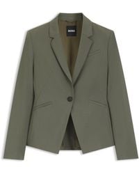 BOSS - Slim-Fit Blazer Van Italiaanse Scheerwol - Lyst