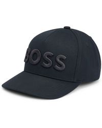 BOSS - Cotton-twill Five-panel Cap With Embroidered Logo - Lyst