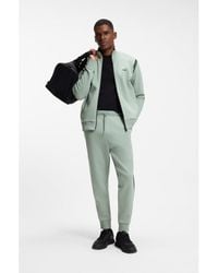 BOSS - Stretch-Cotton Regular-Fit Tracksuit Set With Stripe Inserts - Lyst