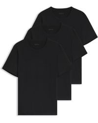 BOSS - Set Van Drie Katoenen T-Shirts - Lyst