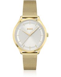 HUGO - Link-bracelet Watch With Two-tone Dial - Lyst