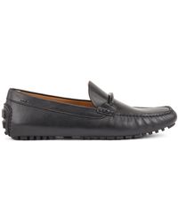 hugo boss leather loafers