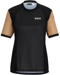BOSS - Top logoté en jersey Regular Fit x ASSOS avec protection UPF 35 - Lyst