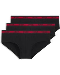 HUGO - Three-Pack Of Logo-Waistband Briefs - Lyst