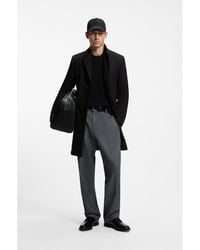 HUGO - Slim-Fit Coat With Three-Button Closure - Lyst