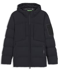 BOSS - Waterafstotende Parka Met Donsvulling - Lyst