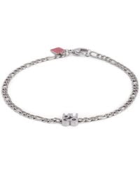 HUGO - Chain Cuff With Stacked-Logo Plaque - Lyst