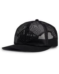 HUGO - Mesh Cap With Geometric Logo Embroidery - Lyst