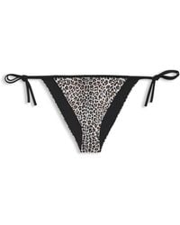 HUGO - Bikinihose Mit Stack-Logos - Lyst