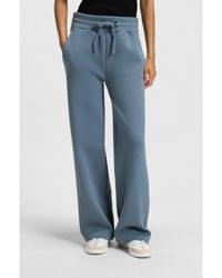 BOSS - Cotton-Jersey Tracksuit Bottoms With Double B Monogram - Lyst