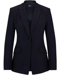 BOSS - Slim-fit Jacket In Quick-dry Stretch Cloth - Lyst