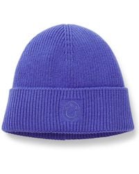 HUGO - Beanie Hat With Happy Logo - Lyst