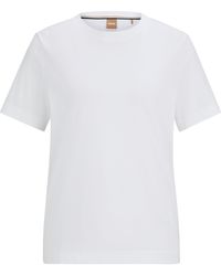 BOSS - Relaxed-fit T-shirt In Jersey Van Biologische Katoen - Lyst