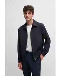 BOSS - Slim-fit Jacket In Water-repellent Performance-stretch Fabric - Lyst