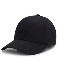 BOSS - Cotton-Twill Cap With Tonal Embroidered Logo - Lyst