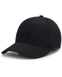 BOSS - Cotton-Twill Cap With Tonal Embroidered Logo - Lyst