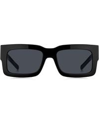 BOSS - Sonnenbrille aus schwarzem Acetat mit Double-B-Monogramm - Lyst