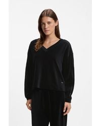 BOSS - V-Neck Sweatshirt - Lyst