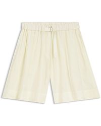 BOSS - Bermuda-Shorts Mit Weitem Beinverlauf Und Elastischem Bund - Lyst