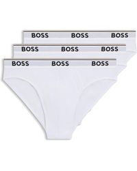 BOSS - Three-Pack Of Logo-Waistband Briefs - Lyst