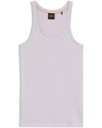 BOSS - Tanktop Van Stretchkatoen Met Racerback - Lyst