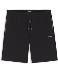 BOSS - Shorts Van Stretchkatoen Met Logostiksel - Lyst