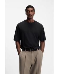 BOSS - Relaxed-Fit Cotton-Blend T-Shirt - Lyst