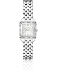 BOSS - Mae Petite Stainless-Steel Watch With Crystal-Set Bezel - Lyst