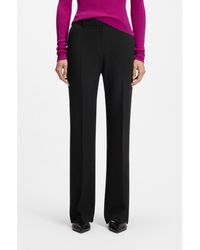 HUGO - Regular-Fit Bootcut Trousers - Lyst