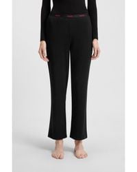 HUGO - Stretch-Cotton Pyjama Bottoms With Repeat-Logo Waistband - Lyst