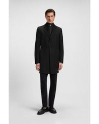 BOSS - Slim-Fit Water-Repellent Coat With Detachable Inner - Lyst