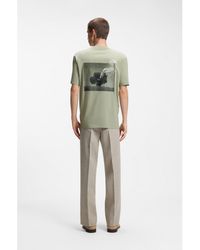 HUGO - Cotton-Jersey T-Shirt With Rear Graphic - Lyst