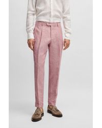 BOSS - Regular-Fit Trousers - Lyst