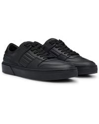BOSS - Porsche X Leather Trainers With Padded Details - Lyst