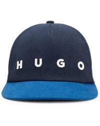 HUGO - Cap Aus Baumwoll-Twill Mit Logo-Stickerei - Lyst