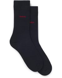 HUGO - Dark Blue Men's Business Socks Size 7-13 - Lyst