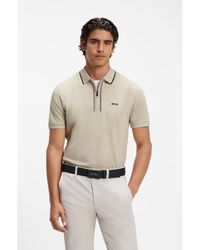 BOSS - Active Slim-Fit Polo Shirt - Lyst