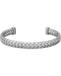 BOSS - Tone Cuff With Herringbone Pattern - Lyst
