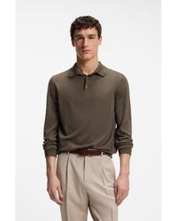 BOSS - Knit Polo - Lyst