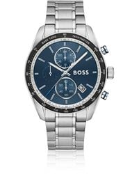 BOSS - Grand Prix Vitesse-Dial Watch With Integrated Bracelet - Lyst