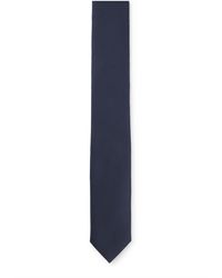 BOSS - Silk-blend Tie With Micro-patterned Jacquard - Lyst