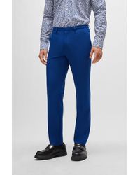 HUGO - Extra-slim-fit Trousers In Performance-stretch Cloth - Lyst