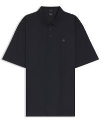 BOSS - Dark Blue Men's Polo Shirts Size 2xt - Lyst